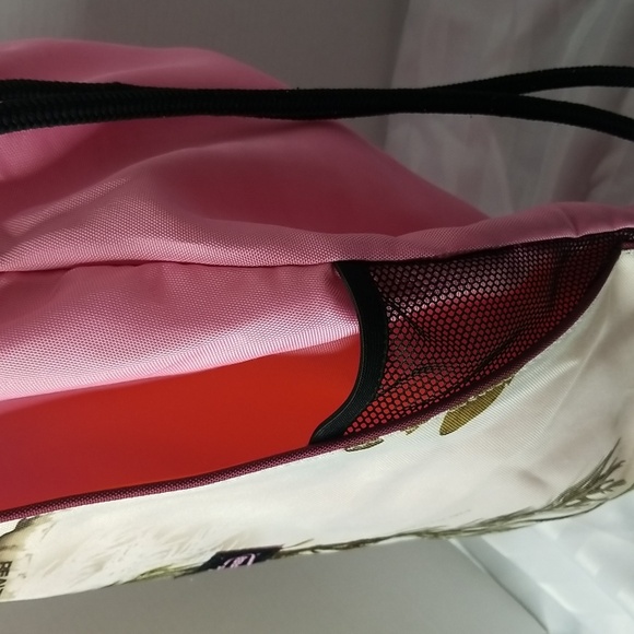 REALTREE PINK CANVAS DRAWSTRING BAG BACKPACK - Picture 3 of 8